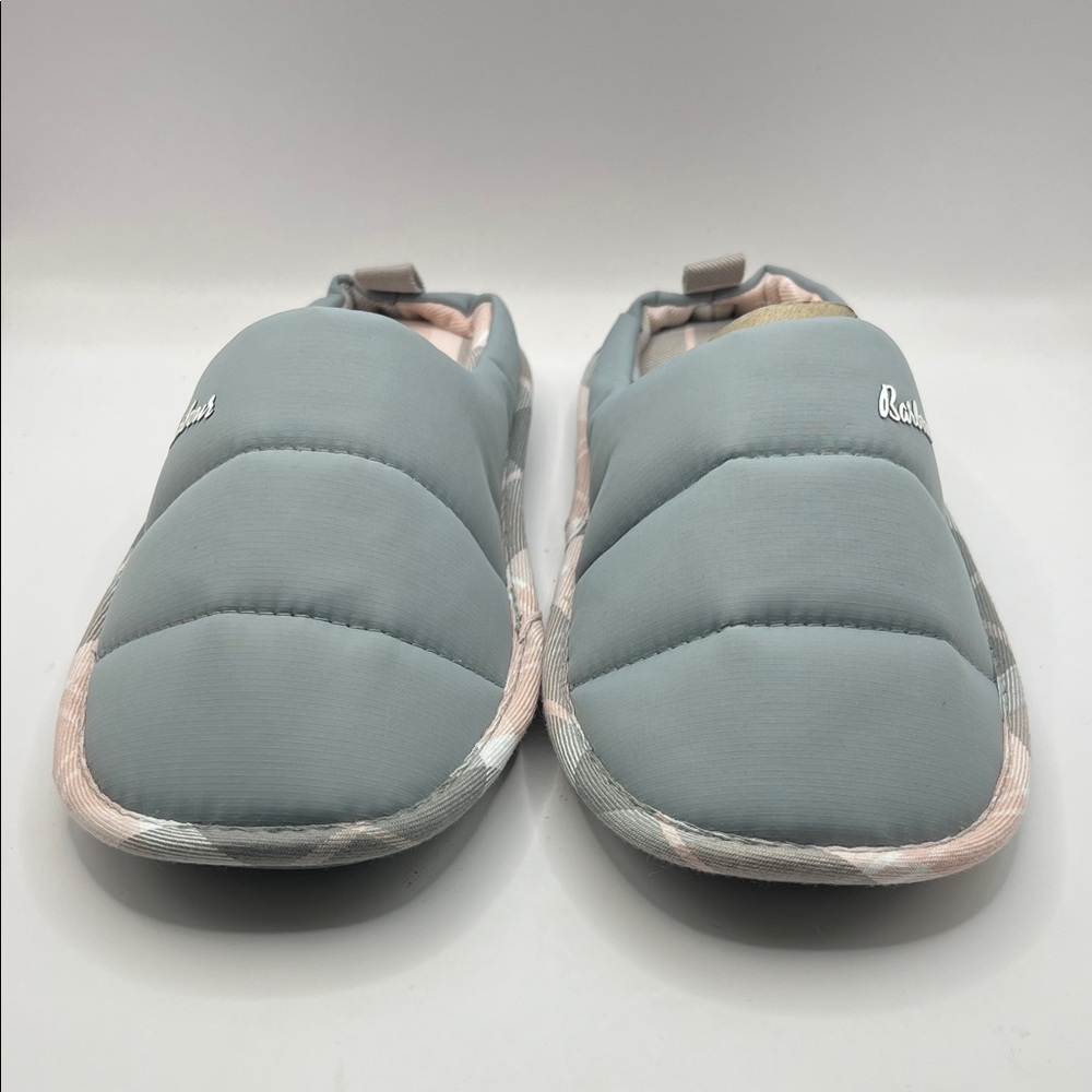 Barbour Women's Plaid Slippers - Gray and Pink